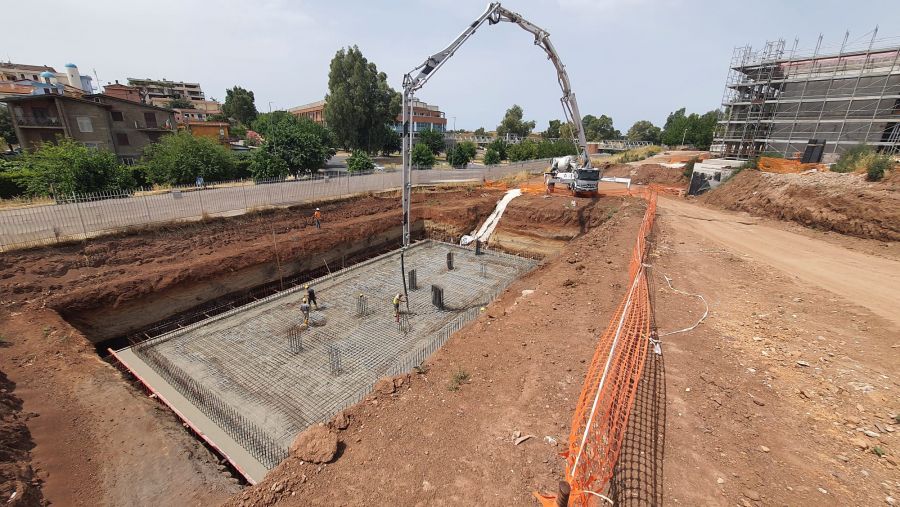 Nuovo cantiere a Trigoria - Roma